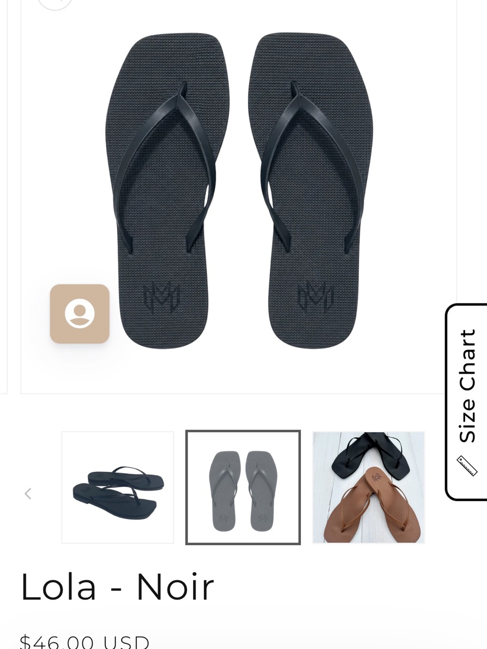 Lola Men's Flip-Flop Sandals in Black